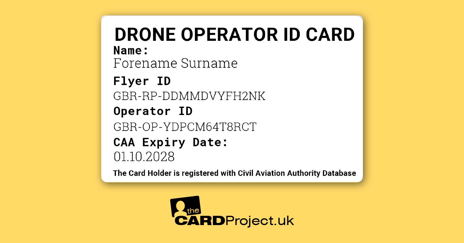 Drone Operator Mono ID Card